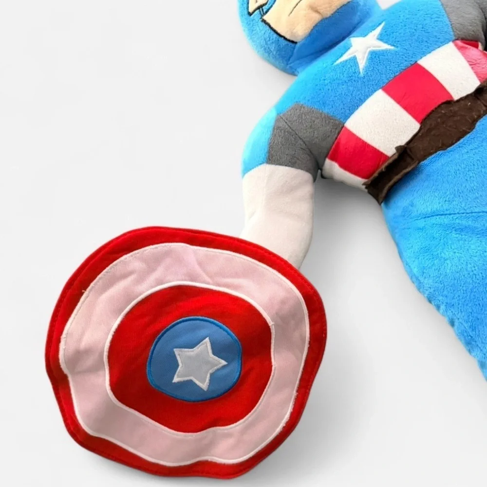 Marvel Avengers Captain America Super Hero Toy Plush Doll Shield 24” Jay Franco